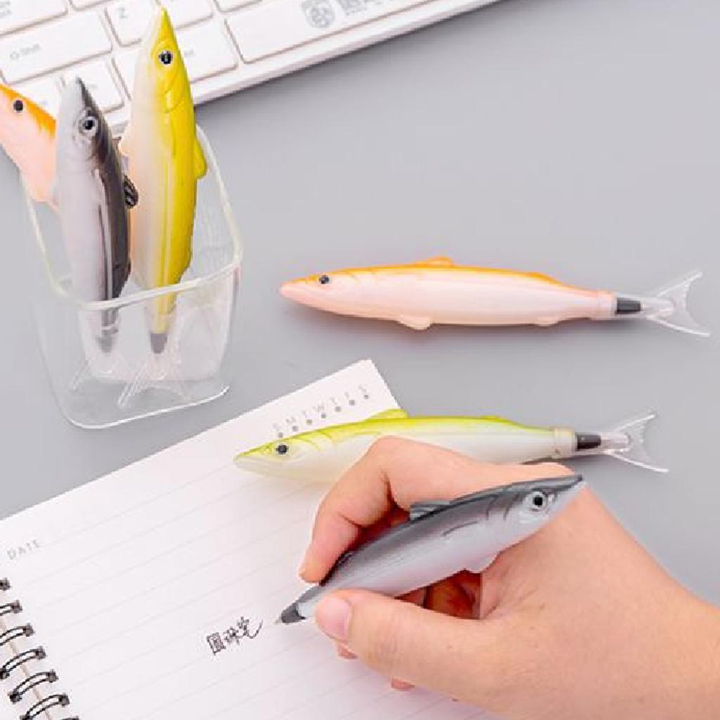 Lovely for Creative Fish Pen Ballpoint Pen Green/Orange/Black Writing Practice Pen for Kids Adult