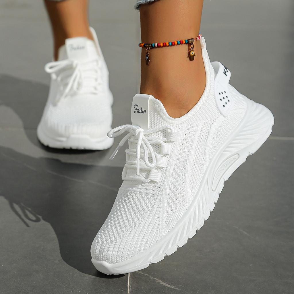 Women Shoes Casual Sneaker Fall Fashion Leisure Sports Single Shoes Trend Fly Weaving Sneakers