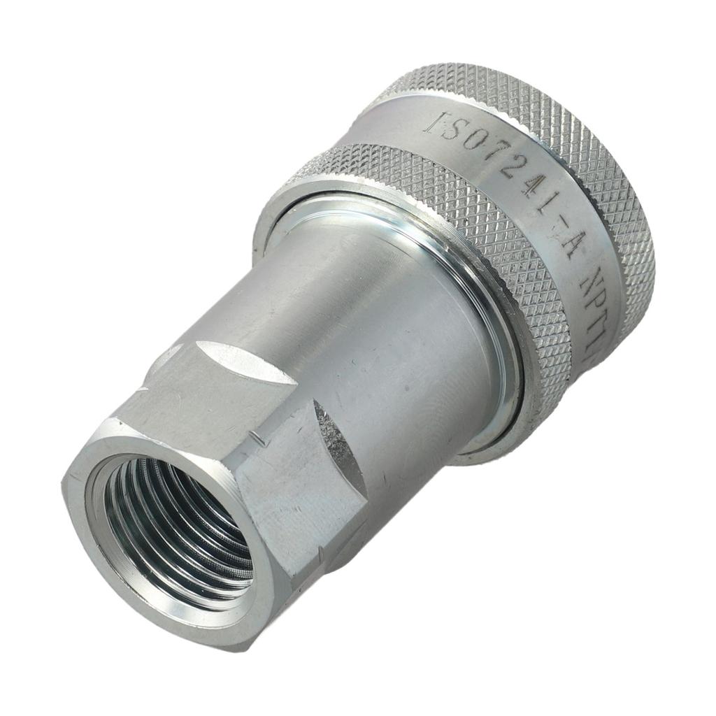 1 Stück NPT1/2 Hochdruck Hydraulikölrohr Schnellkupplung 10mm Hydraulik-Stecker Buchse Gewinde Fitting Adapter