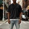 Men's Casual Two-Layer Short Sleeve T-Shirt - Fashionable Look Top for Summer Everyday Wear - Slim Fit Basic Tee for Men