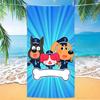 S-Sicherheitssheriff Labrador Handtuch Polyester Strandhandtuch Schnelltrocknend Sandfrei Badetuch für Sommer Pool Reise Urlaub