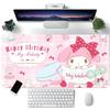 Cute Cartoon M-My Melody Mousepad Large Keyboard Desk Mat Gaming Mouse Pad LockEdge Non-slip Mat