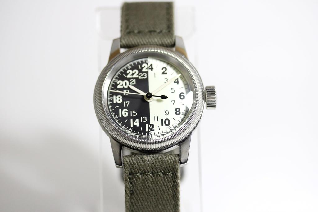 Reprint of the Army Air Corps Military Watch TYPE 24 Hour Display Quartz Watch Elgin Montreroy U.S. M.R.M.W. A-17A
