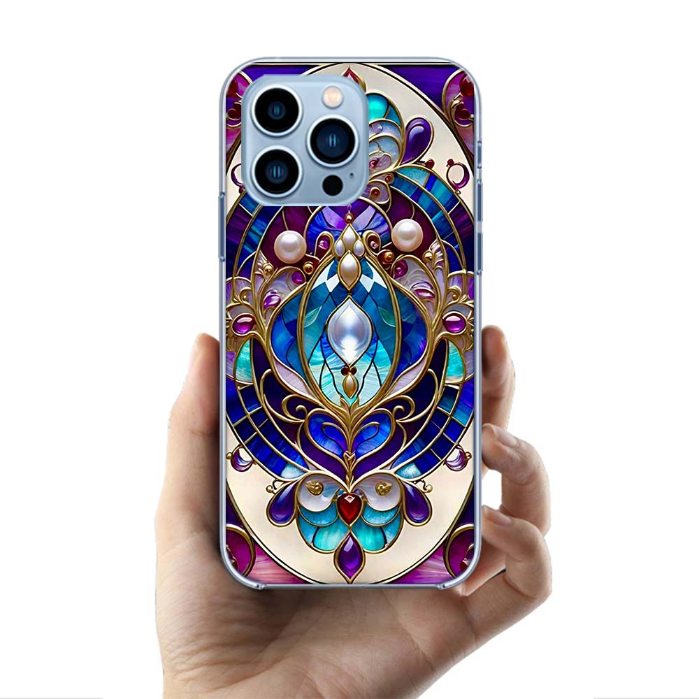 

Floral stained-glass effect so Beautiful Cases Phone Case For Iphone 17E 16E 17 Air 16 Pro Max 15 Pro 14 Plus 11 13 12 Mini Cove iPhone 14 Plus