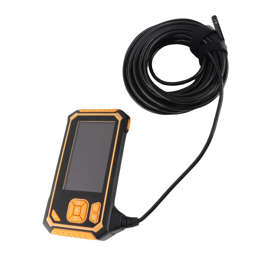 Endoskopická kamera 8mm Duální objektiv 1080P HD 4,3palcový Barevný LCD displej Boroskop Inspekční kamera se světlem pro