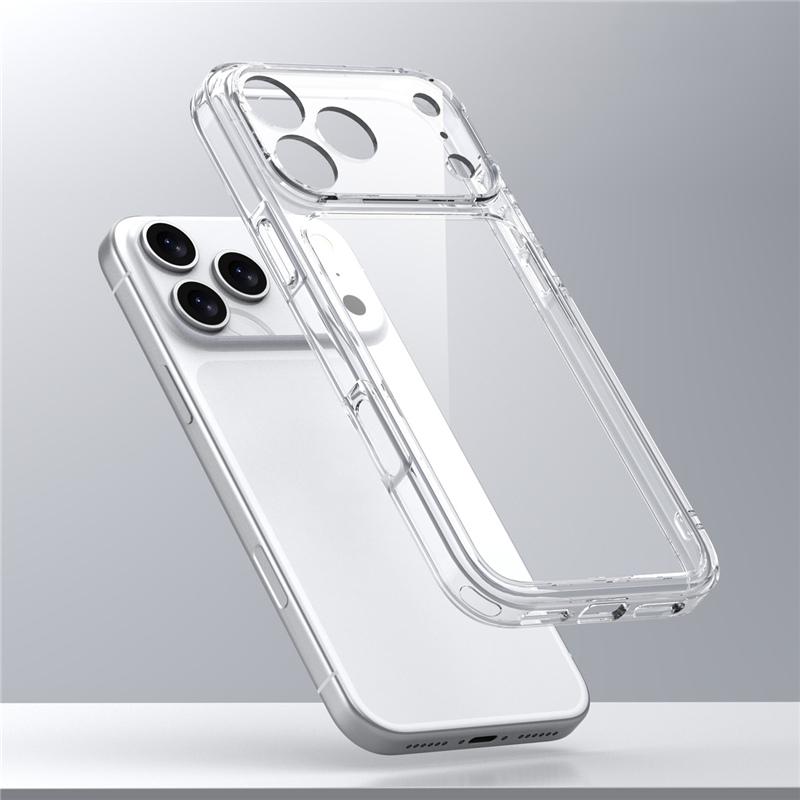 

HD Transparent Armor Phone Case For iPhone 17 Air 11 16E 15 14 13 12 16 Pro X XS XR Max 8 7 Plus Shockproof Clear Soft Cover iPhone 7
