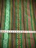 Versatile linen stripe fabric for DIY and more ethnic-inspired tablecloths, crafts, (Green, 2m)