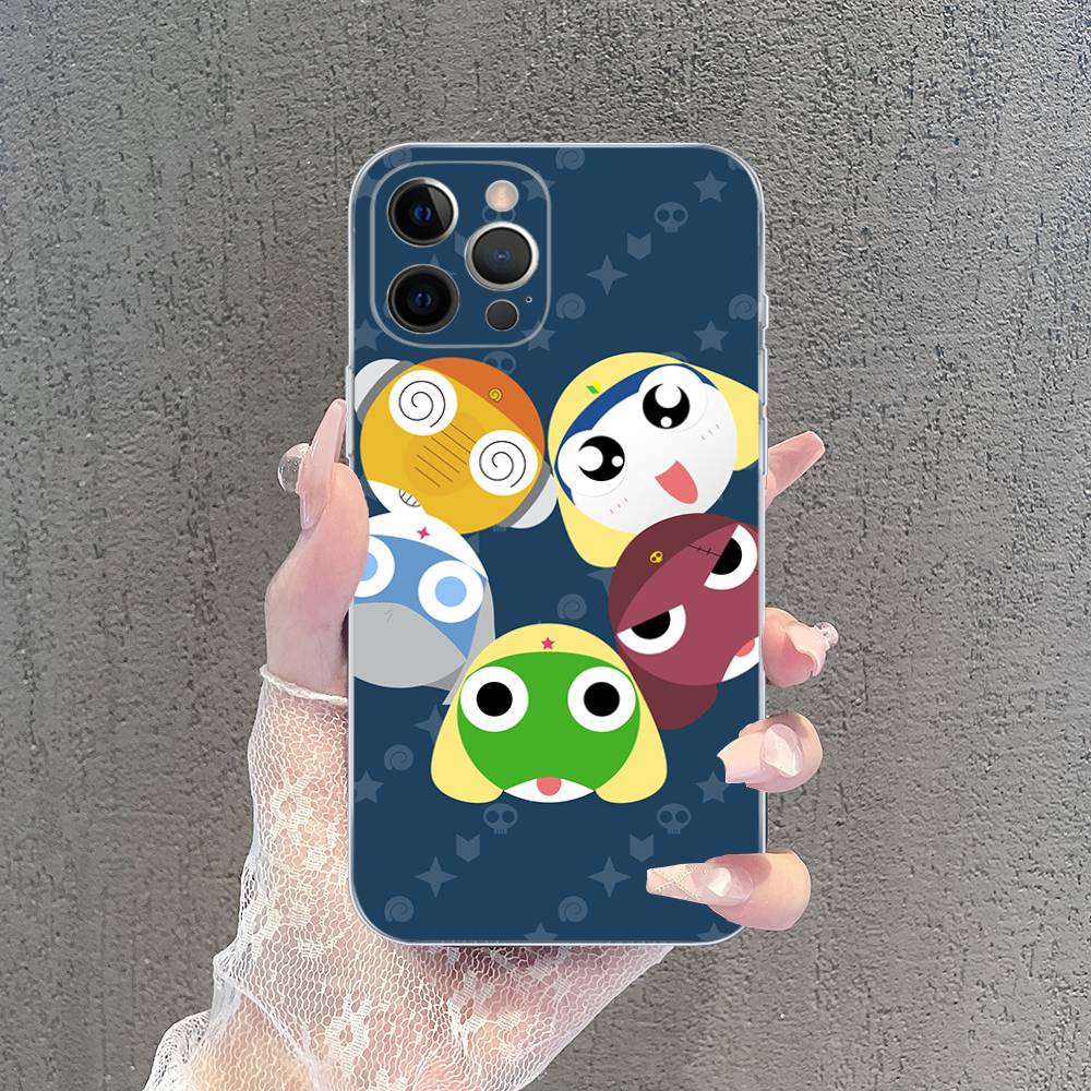 

Лягушонок Кероро Крутой Генерал Сержант Для IPhone 11 12 13 14 15 16 17 Pro Max Plus 13 Mini Силиконовый Мягкий Прозрачный Задник iPhone 14pro max