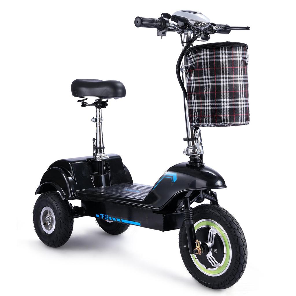Three-wheeled Electric Scooter Twofish TF03 500W Motor 48V15Ah Battery 30km/h Max Speed 30km Max Range