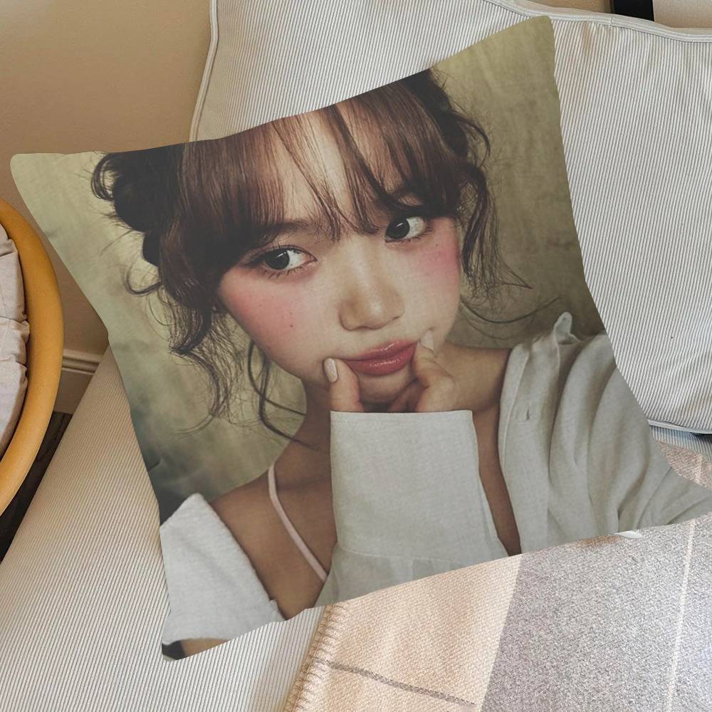 Singer C-Chaewon L-LesserafimS-S   Pillow Gifts Home Office Furnishings Bedroom Sofa Car Cushion Cover case 45x45cm
