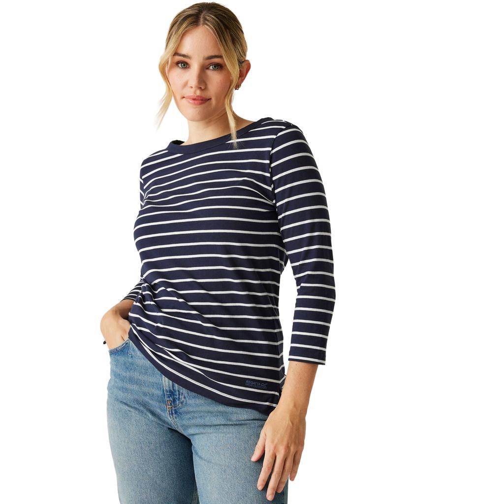 Regatta Gestreiftes Baylette II-T-Shirt für Damen