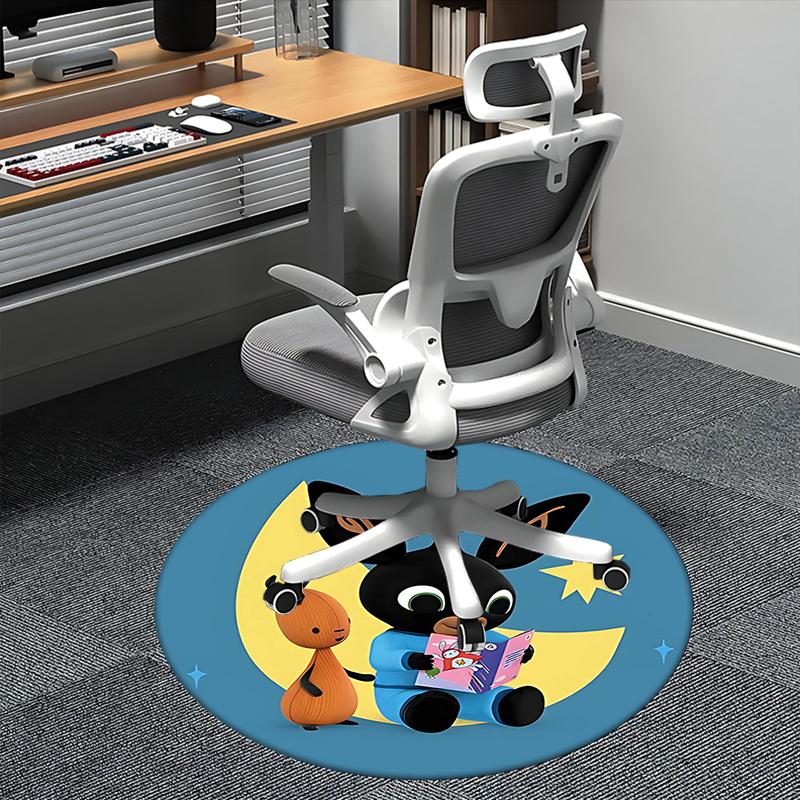 

Bing Bunny,Nighttime Adventure Chair mat Round Rug Office carpet, Non slip, Suitable for Living Rooms, Bedrooms decor.1205286a 80cm by 80cm