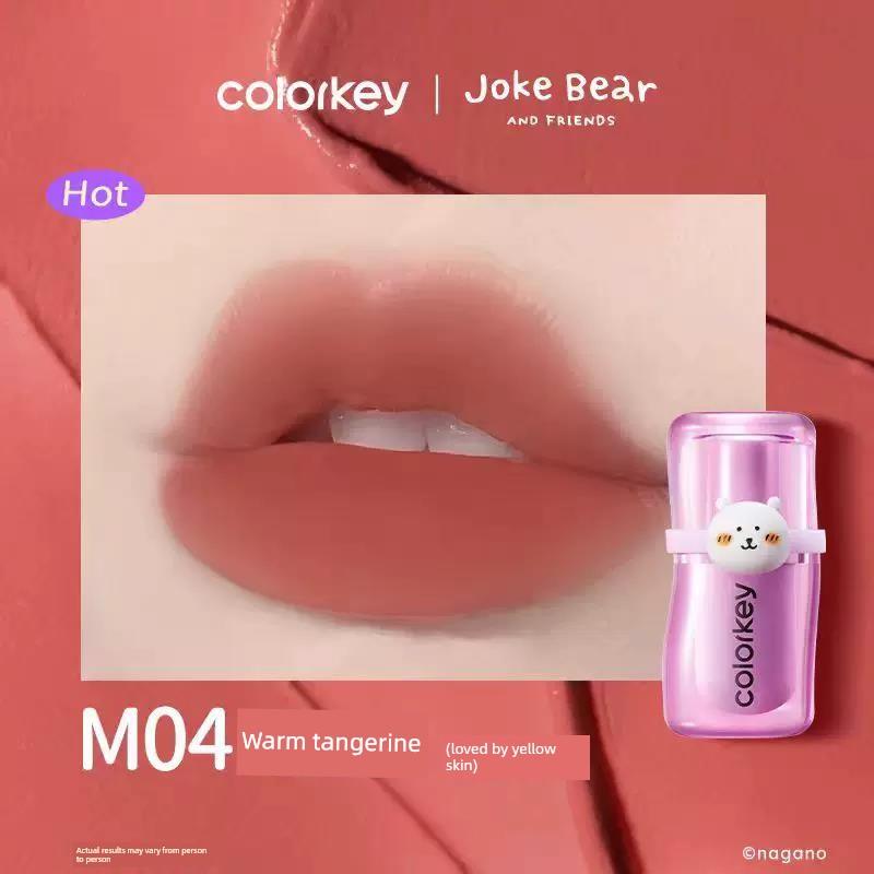 Colorkey Kelaqi Lip Lacquer R608 Small Paintball Small Colorful Egg Female Lip Mud Velvet Water Light Lip Lacquer Lipstick Genuine Goods