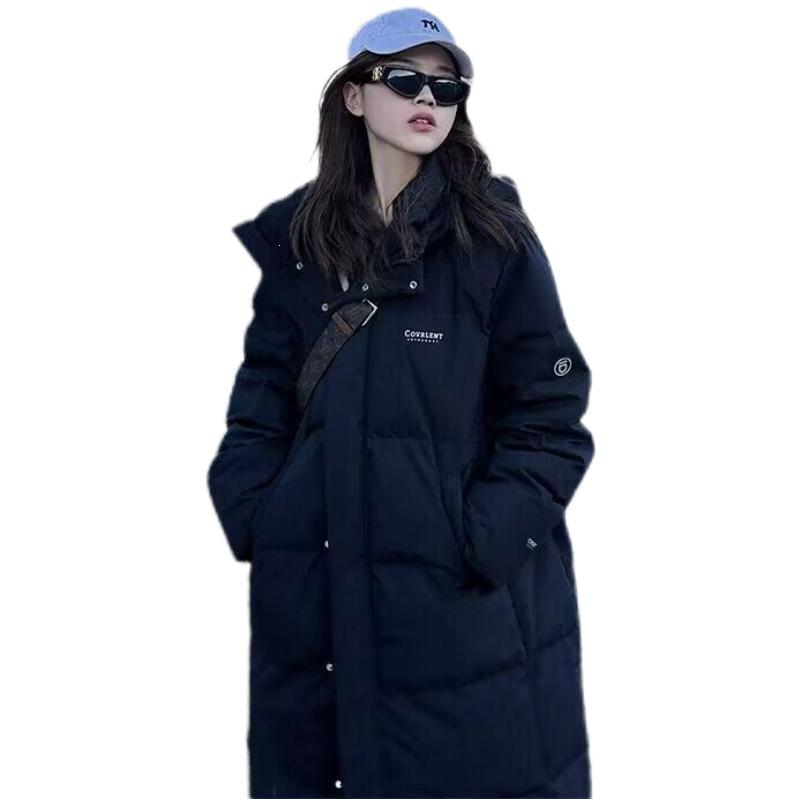 Padded clothes over the knee Padded clothes Loose bread Thickened padded clothes Winter coat Long padded jacket New