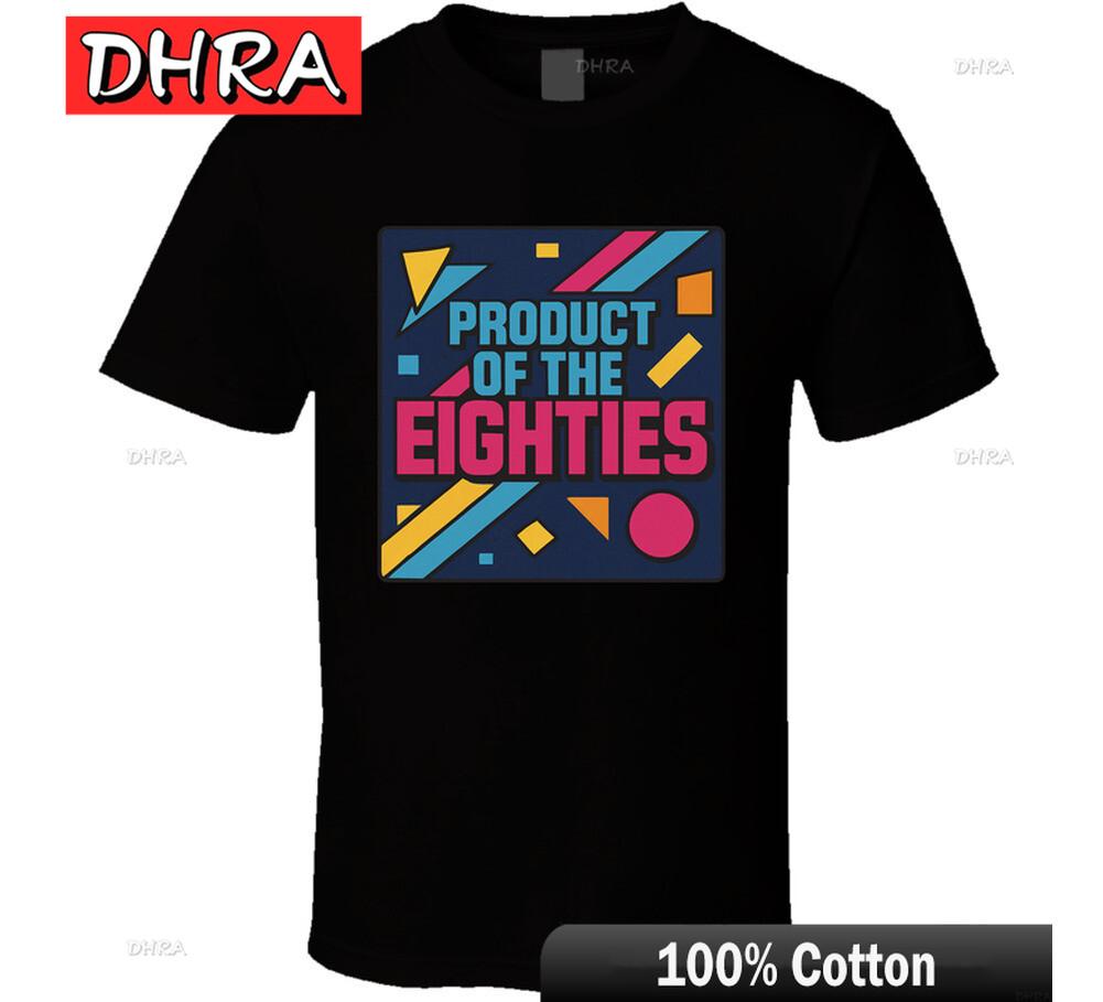 Product of The Eighties 80s Born T Shirt Featuring Graphic Print for Unisex Trendy T Shirt Boho Minimalist Retro Aesthetic Tee S