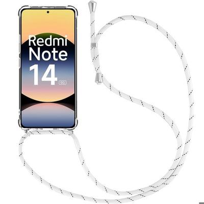 Case for Xiaomi Redmi Note 14 5G (not for 4G) - with White Cord - E.F.Connection