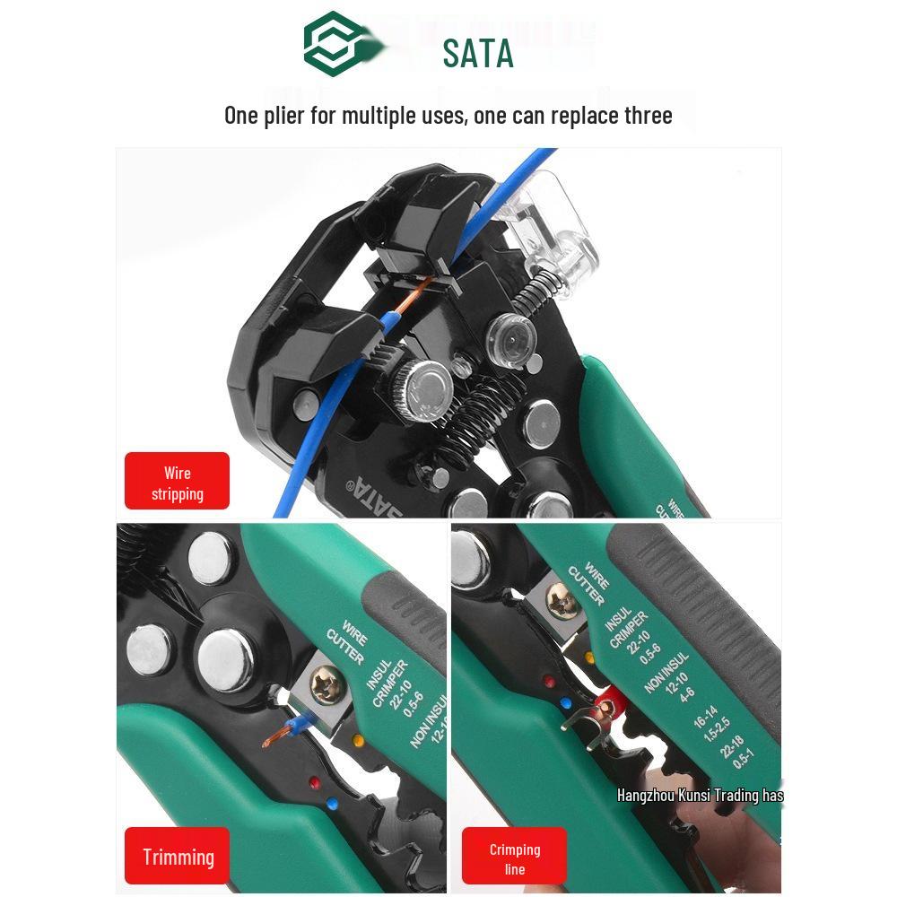 SATA Electrician's Automatic Multifunctional Wire Stripper and Crimper