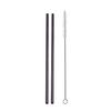 Colorful Stainless Steel Drinking Straws Straight and Bent Reusable Filter With Brush DIY Tea Coffee Tools Party Bar Accessories