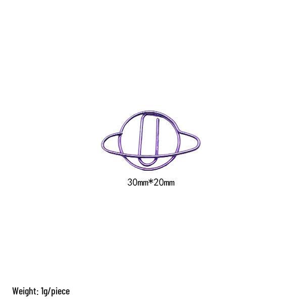 Electroplated Cartoon Insect & Plant Paper Clip Set for Organization