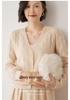 Women's Versatile V-Neck Cashmere Cardigan - Soft, Skin-Friendly, Fashionable Long Sleeve Sweater