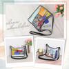 Clear shoulder crossbody with inverted PVC transparent transparent so you can see the adjustable shoulder strap shoulder hand transparent clear vinyl
