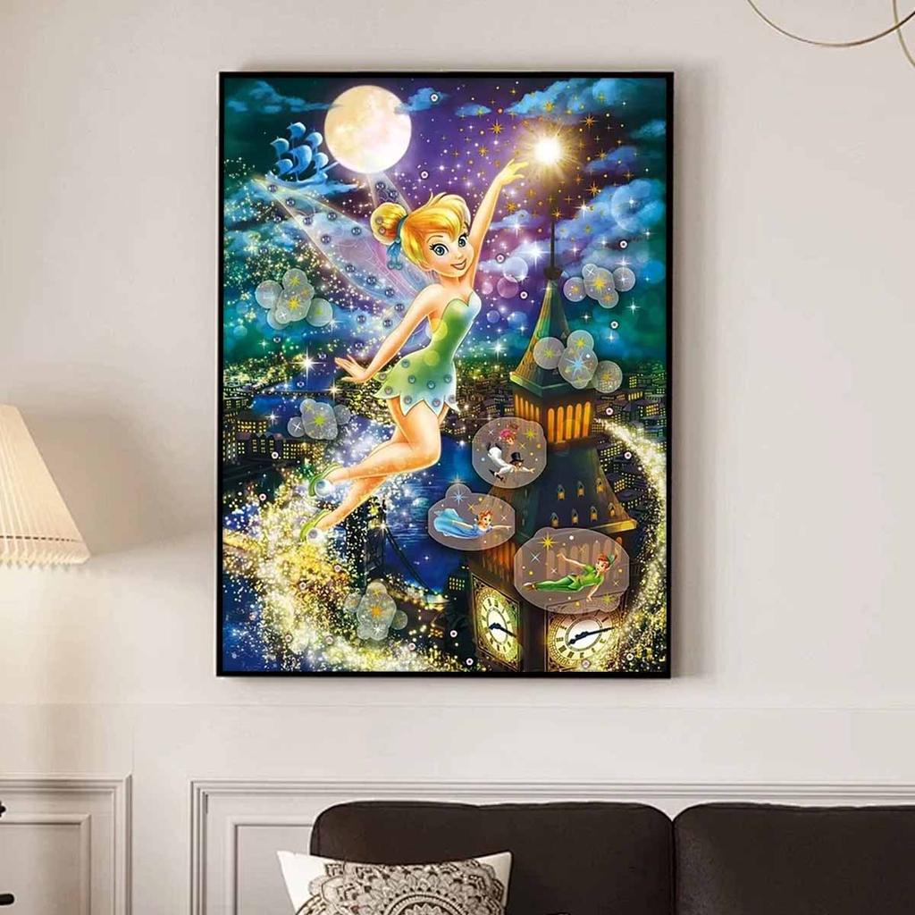 5D Diy Diamond Painting Beautiful Fairy Full Drill Rhinestones Mosaic Embroidery Handmade Products Home Decor Gift