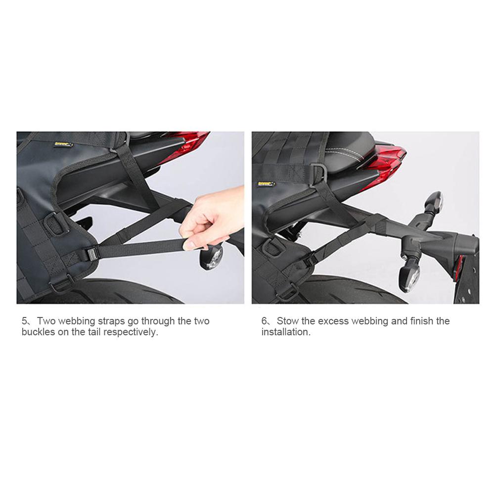 Motorcycle Saddle Bag Base Universal Motors Back Seat Bag Install Pad Rack Tail Side Bag Mount Base Motocross Accessories