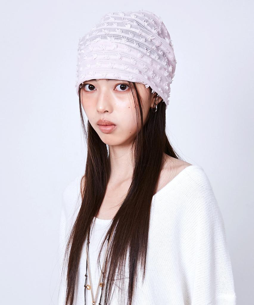 Seullipiseullib Flower Baby Pink Beanie