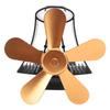 Magnetischer Wandmontage Kaminventilator Leiser Betrieb 5 Flügel Wärmegetrieben Holzofenventilator Kaminholz