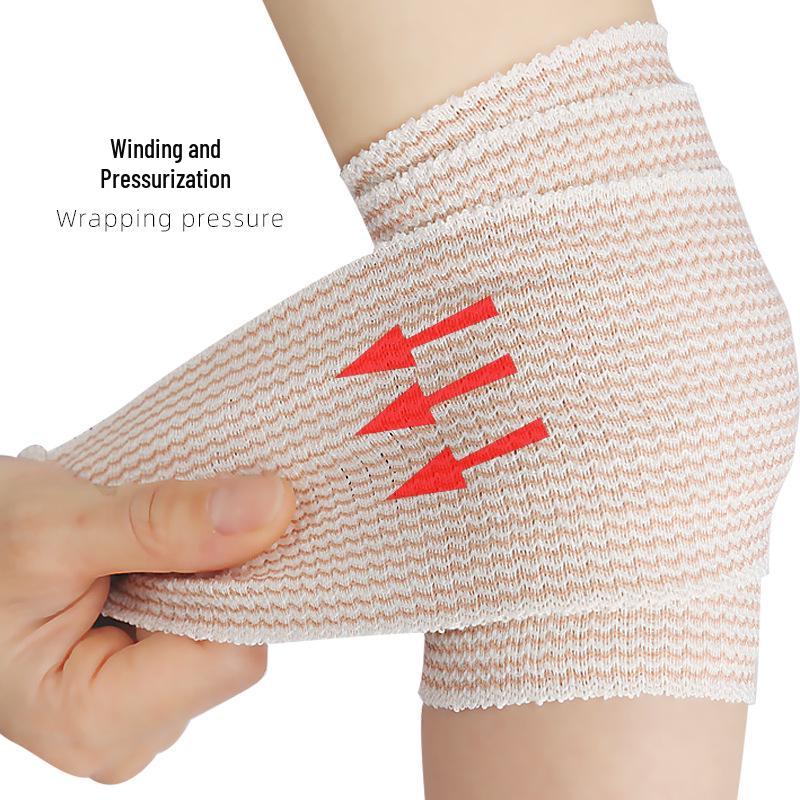 Herringbone Sports Compression & Fixation Elastic Bandage - Breathable Magic Stick Design
