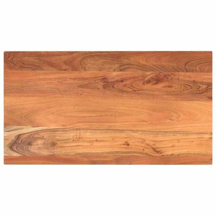 VidaXL Dessus de table 110x60x3,8cm rectangulaire bois massif d'acacia, dessus de table en bois, dessus de table basse, 370994