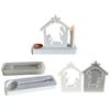 Creative Jesuses Candle Holder Silicone Mold Baptism House Plaster Cement Candlestick Molds Gypsum Concrete Making Tool