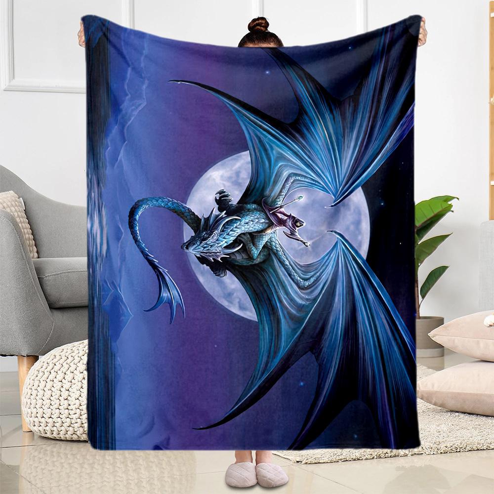 Gothic Style Blanket Durable Comfort Suitable for Picnics Office Bed All-Season Use Warmthful Decor Gift for Travel Home Birthdays