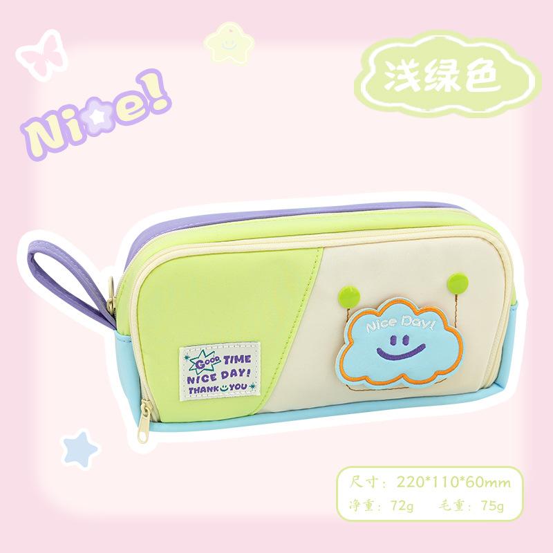 New Small Schoolbag, Star Pencil Bag, Large-capacity Primary School Student Stationery Bag, Pencil Stationery Box, Girl High-value Pencil Bag