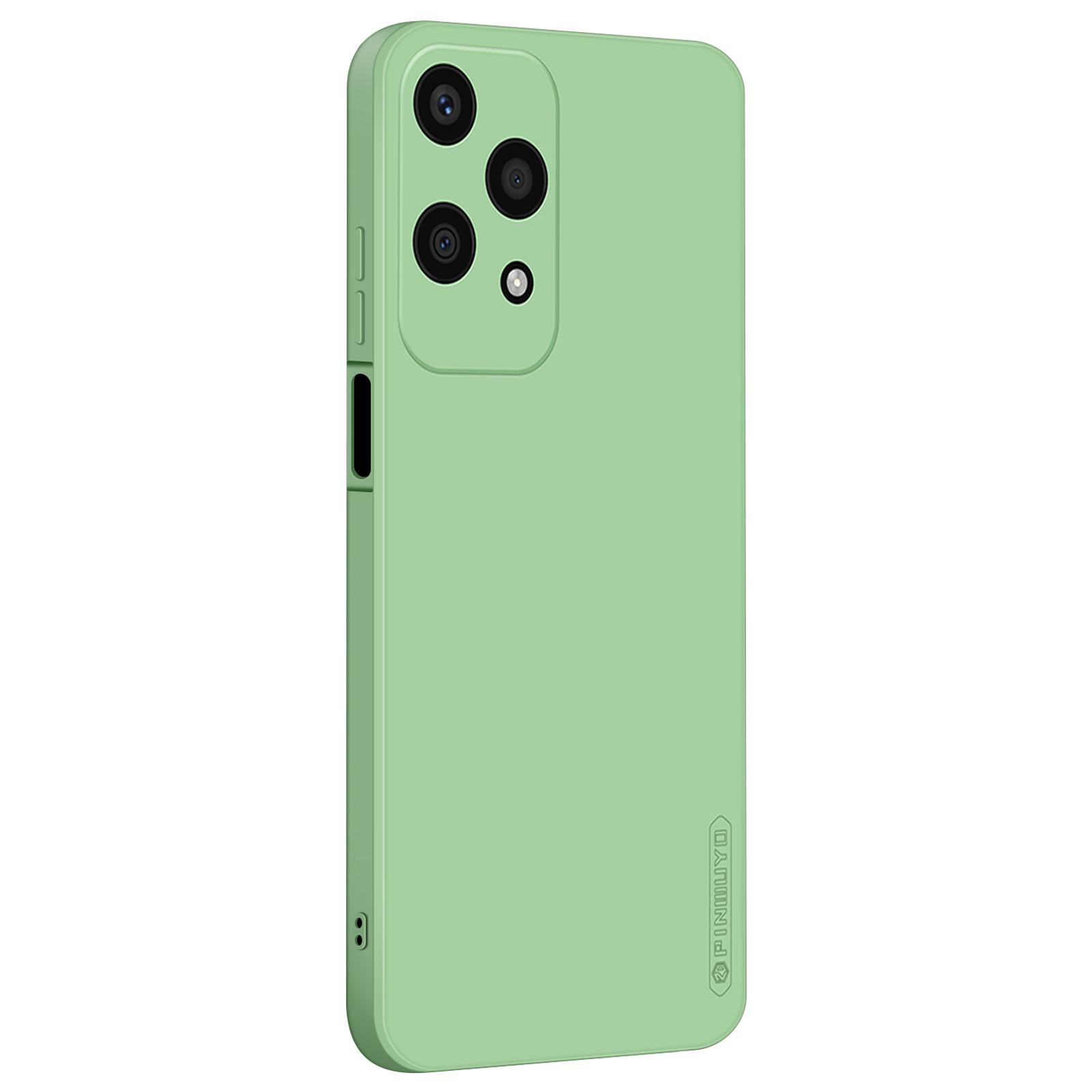 

Чехол PINWUYO JK Touching Series для Honor 200 Lite из шелковистого материала TPU с сенсорным экраном Matcha Green