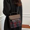 IELGY Ladies Diagonal Bag Casual British Style Portable Retro Large Capacity