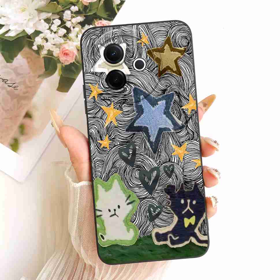 

For Vivo Y39 5G Casing Cute Cat Butterfly ShockProof Cover For Vivo Y 39 Y39 5G V2443 V2436 Mobile Phone Cases Covers 6.68 Vivo Y39 5G