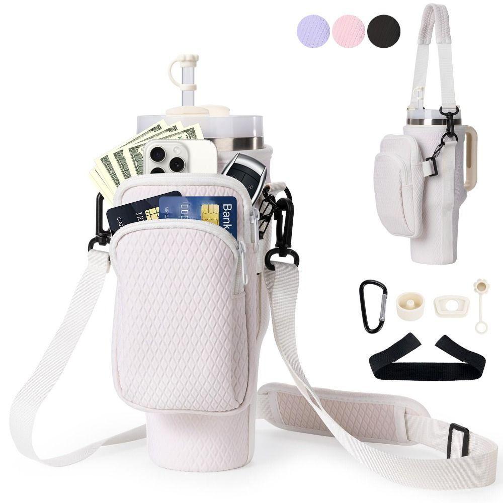 Porte-bouteille d'eau avec sangle réglable Sac de transport pour gourde Stanley 40 oz