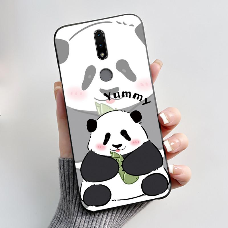 Cute Case For Nokia 4.2/Nokia 3/Nokia 3.1/Nokia3.2 Funda Capa Printing Shell Protective Cover Soft Silicone Cartoon Black Casing