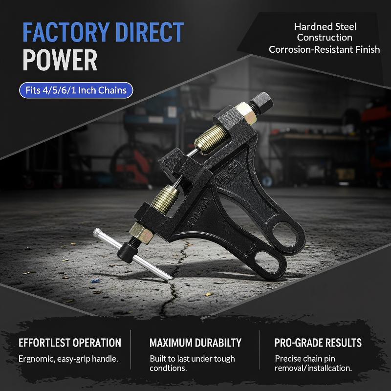 Motorcycle Chain Breaker Chain Link Removal Separator Motor Chain Breaker Riveting Tool 420-530 Motorcycle Parts Repair Tool 1Pc