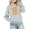 Kids' Fashion Loose-Fit Casual Long-Sleeve Christmas Print Oversized Crewneck Sweatshirt