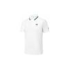 Casual Knitted Short Sleeve Polo Shirt Men Tops Jade-White A11M333105F