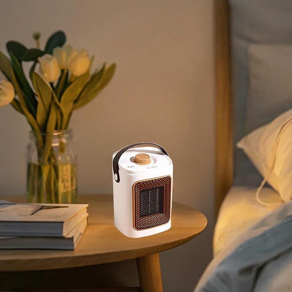 Compact Electric Heater Fan Fast Heating for Bathroom Home