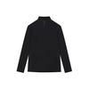 Fila Solid Color Sports Knit Stand Collar Jacket Men Jackets Black F11M212508FBK