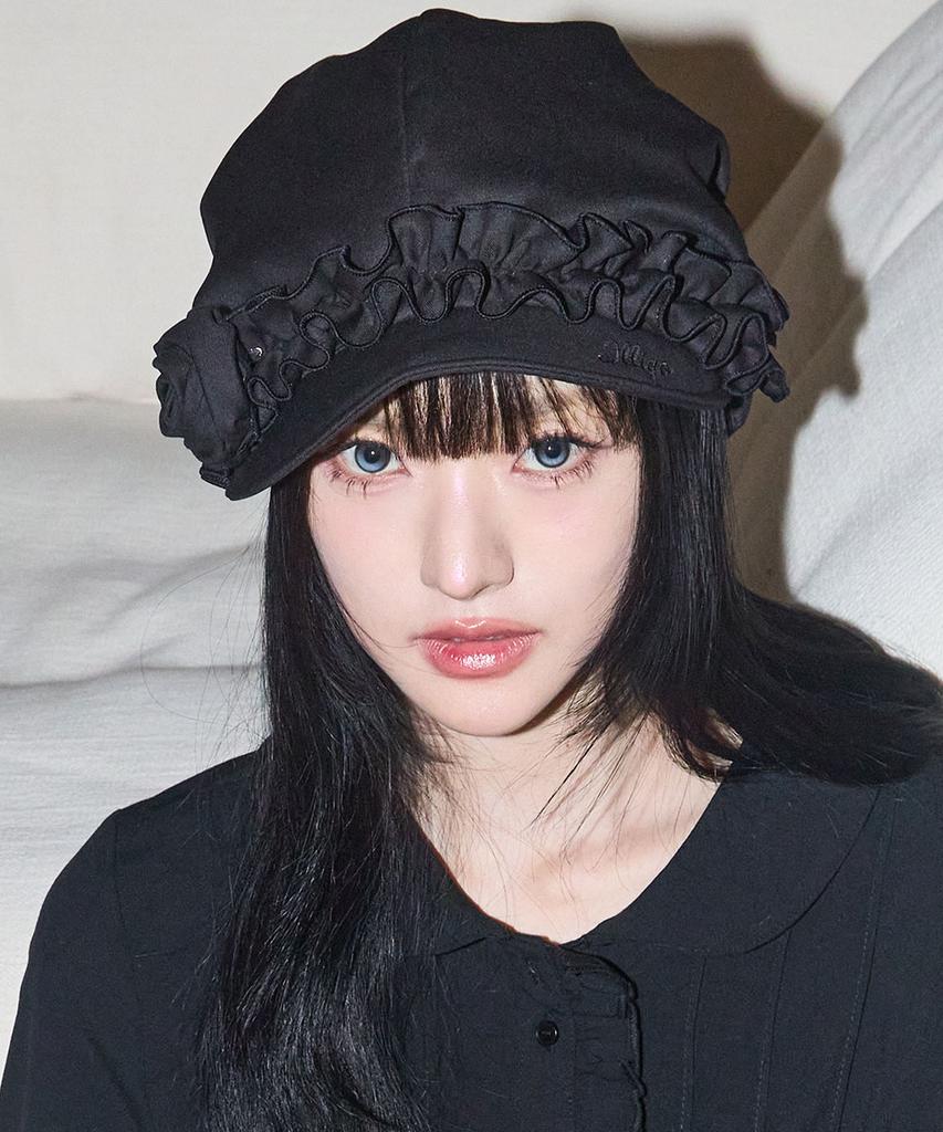 ILLIGO Fleur Ruffle Hunting Cap Black