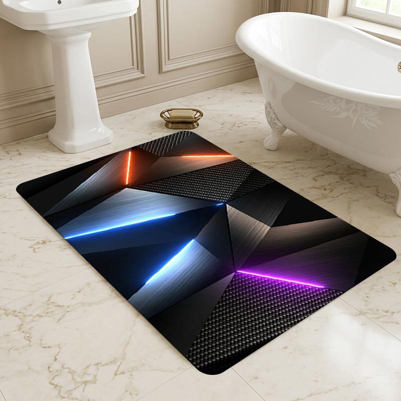 Neon Geometry Living Room Nonslip Area Rug Soft Carpet For Bedroom Game Playroom Sofa Office Home Decor Doormat Christmas Gift C9302199