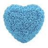Foam Fake Roses Handcrafted Romantic Decorative Heart Shape Artificial Roses with String Light for Bedroom Wedding Blue