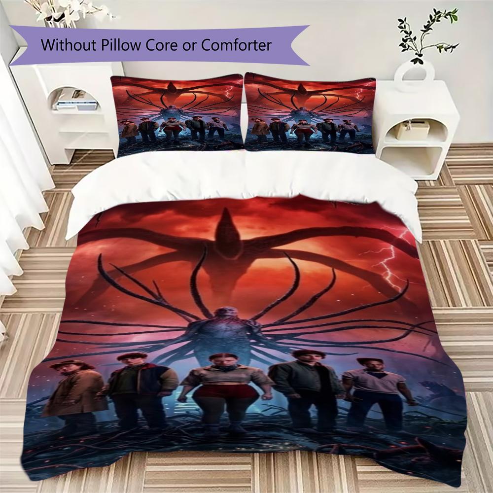 Upside Down Terror Bedding 1 Duvet Cover 2 Pillowcase Without Core Without Core Duvet Cover And Pillowcase Bedding Set
