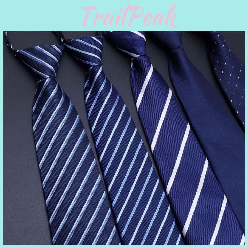 Men Stripes Pattern Tie Made Of Polyester With Stripe Design For Wedding Attire