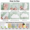 NiHome 2-Pack Cloud Shape Wall-Mounted Hanging Jewelry Organizers for Necklaces, Bracelets, Earrings, Hair Ties, No-Drill Space-Saving Racks for